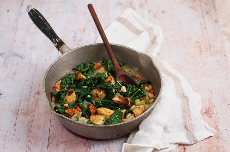 Roasted Kale & Sweet Potato Salad